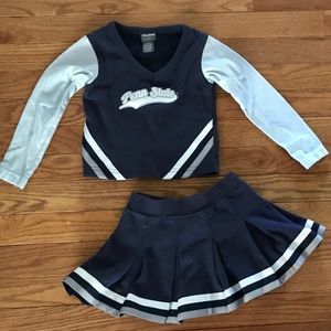 Toddler 2T Penn State cheerleader style outfit.